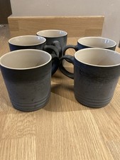 5 Lecruset Flint Grey Tea/coffee Mugs