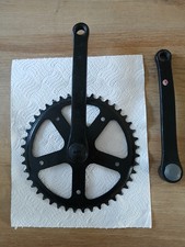 Single Speed Crank Black Steel