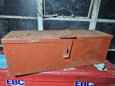 Tractor Combine Tool Box In Red Primer. Very Good Condition