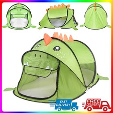 Toddler Kids Baby Green Dinosaur Pop Up Play Tent Playhouse Indoor Outdoor NEW