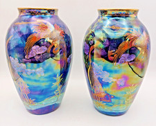 Pair Maling Pottery Aquatic
