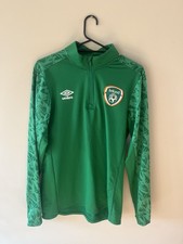 Ireland 2020 2021 Training Shirt Umbro Jersey Football Long Sleeve Size Men M