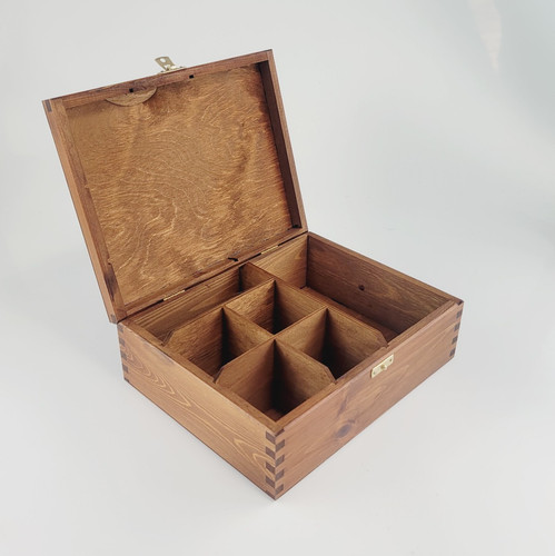 Wooden box with six - box,