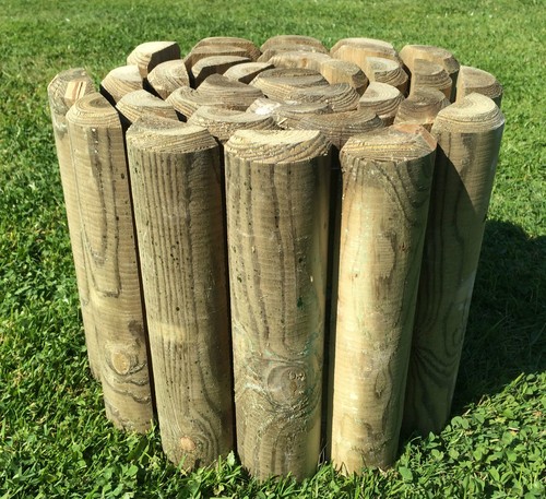 Log roll border - log, edging