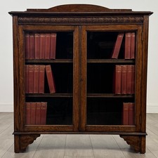 Antique 20th Century Fine Quality Display Cabinet In Oak ( REF AF-4779 )