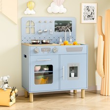 Wooden Kids Play Kitchen Set