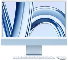 Apple iMac 24" (256GB SSD, M3, 8GB, 10-Core GPU + 8 Core CPU) Blue - MQRQ3B/A