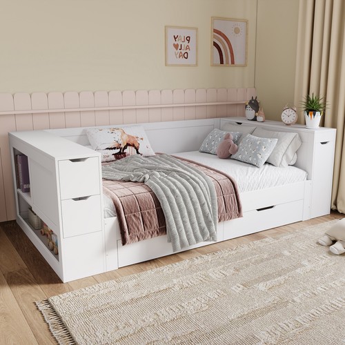 Daybed with storage cabinet - daybed,