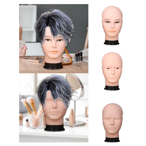 Male bald mannequin head - male,
