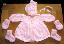 NEW 4 piece Baby Pink matinee