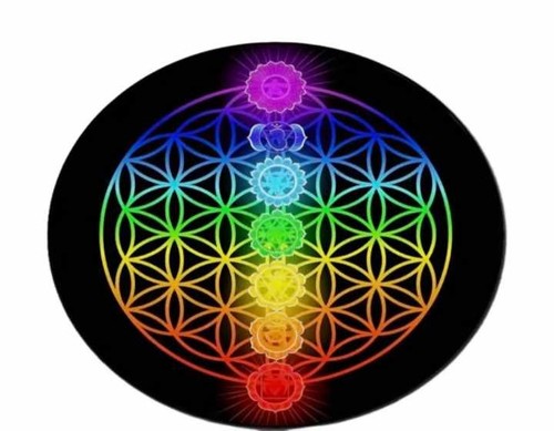 Meditation chakras rug - meditation, matt
