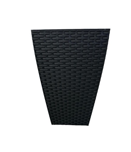 Black tall square - plant, pot