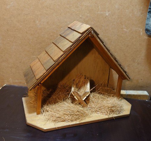 Nativity display barn with - nativity,
