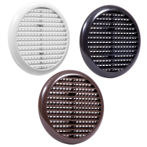 Round louvre air vent - round,