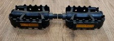 Wellgo (LU-207) (K20410) Bicycle Pedals In Black/Orange (Pair) USED
