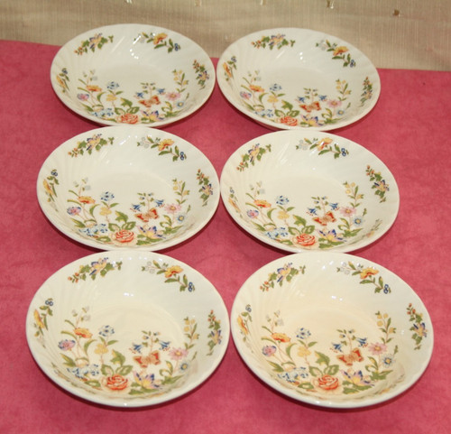 Six bowls aynsley cottage - bowls,, aynsley,