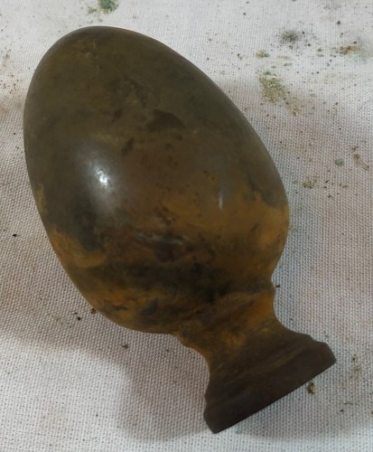 Antique brass egg shape - egg,