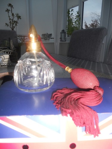 Vintage style glass perfume