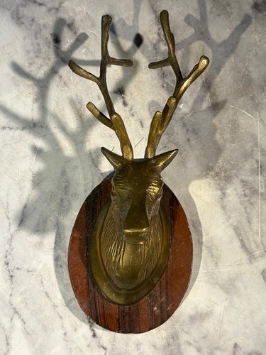 Mounted vintage solid brass - mounted,