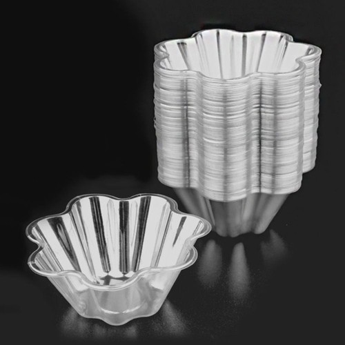 50pcs transparent plastic ice - transparent,