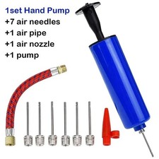 Inflating Fast Hand Air Pump With Needle Adapter For Soccer Ball Football 10Pcs