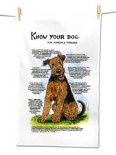 Airedale Terrier Tea Towel -
