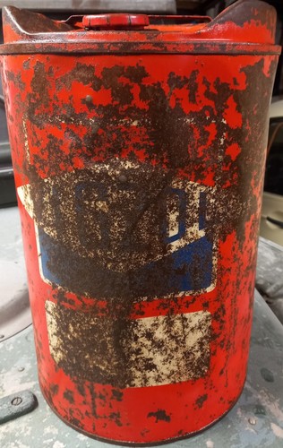 Vintage vigzol oil drum - vigzol,
