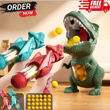 Children'S Dinosaur Shooting Tyrannosaurus Rex Ball Soft Bullet Gun Parent Child