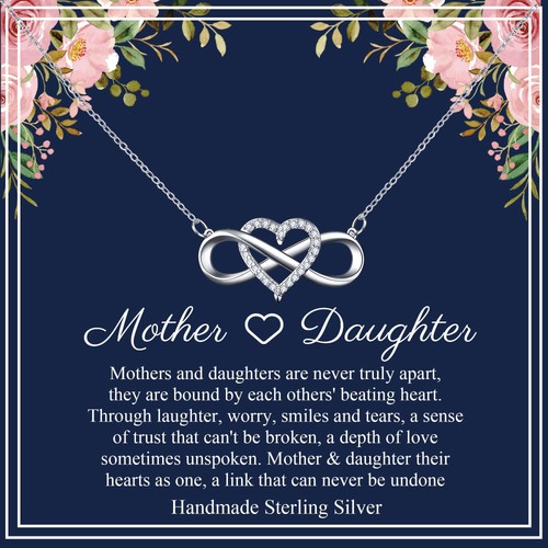 Mother daughter necklace - mother,