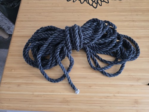 Dark grey shibari - shibari, 1cmx