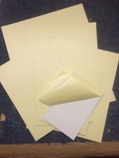 Self adhesive mount board