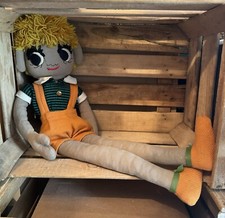 Vintage Extremely Aged Fabric Doll - Needs Repair #JNU172