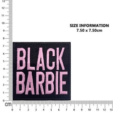 Black Barbie Logo Iron On