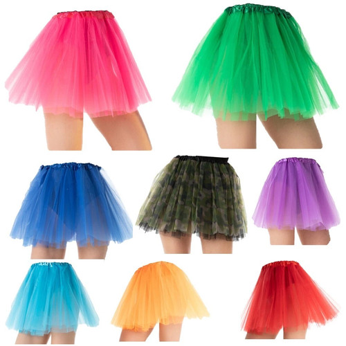 Women neon tutu skirt 1pc - neon,