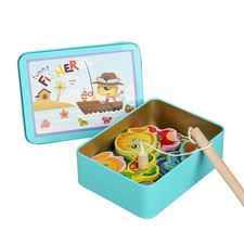 Wooden Magnetic Fish Toys Kids