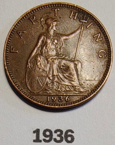 1936 king george farthing - 1936,