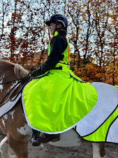EvoEquine Horse Riding Hi-Viz Riding Skirt, yellow or black, hi vis, high vis