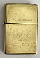 🔥 SOLID BRASS ZIPPO LIGHTER