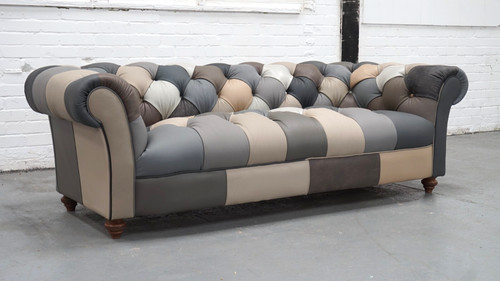 Chesterfield sofa patchwork - chesterfield,