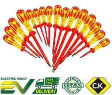 CK Tools Dextro VDE Screwdrivers Complete Range Phillips, Pozi, Slotted, Modulo