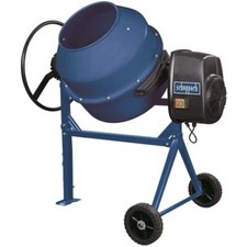 230V PORTABLE ELECTRIC CONCRETE CEMENT MIXER 160L LITRE 650W SCHEPPACH MIX160