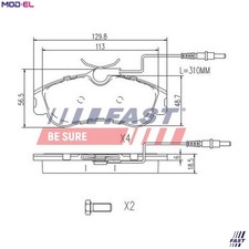 BRAKE PAD SET DISC BRAKE