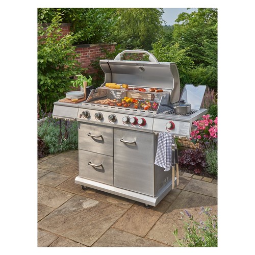 Burner gas bbq grill outdoor - 6,