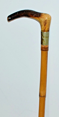 Antique bamboo shaft horse - shaft,