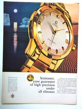 Omega Seamaster watch print ad 1959