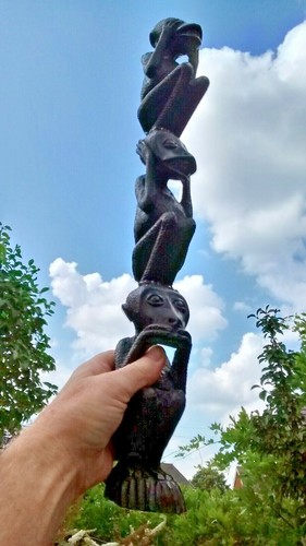 Hand carved ebony - ebony, wood