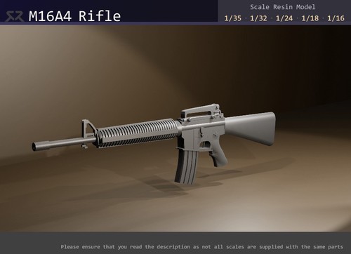 M16a4 rifle 1 35 - m16a4,
