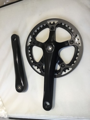 Alloy bicycle chainset black - chainset,