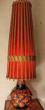 Ceramic Floor Lamp Walter Gerhards/ Aro Leuchten 1960s West German Fat Lava 57cm