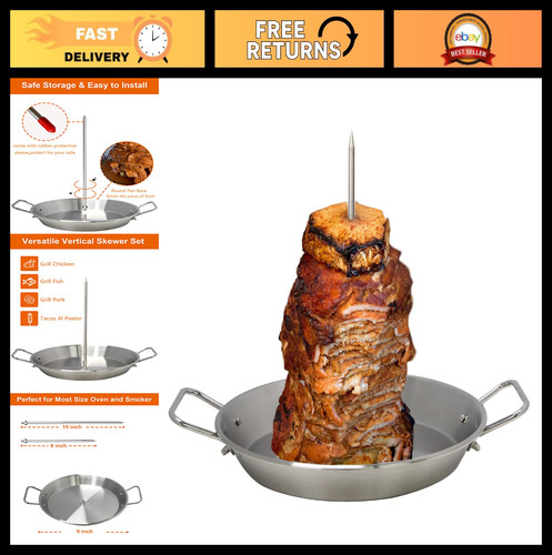 Vertical skewer pan - vertical,